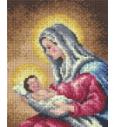 Gobelin Marija z Jezusom | 18x24cm