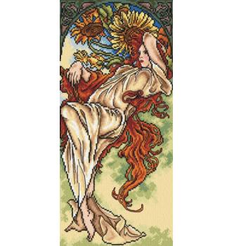 Gobelin Poletje | Alphonse Mucha | 30x40cm