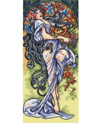 ORCHIDEA Gobelin Jesen | Alphonse Mucha | 30x40cm 2379J