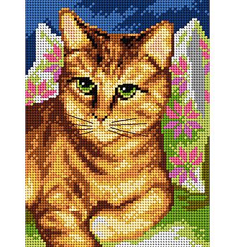 Gobelin Oranžna mačka | 18x24cm
