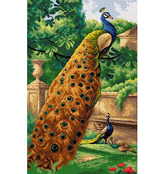 Gobelin Pav v parku | Olaf August Hermansen | 50x70cm