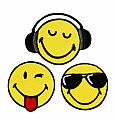 Našitek Trije smileyji