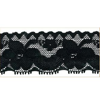 Elastična čipka Cvetovi | 33mm