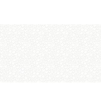 Patchwork blago Heart white on white | 110cm