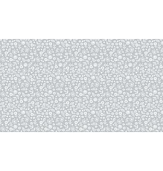 Patchwork blago Doodle Ditzy Pewter | 110cm