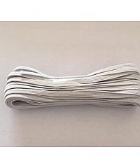 HEMLINE Elastika | 3mm x 5m | bela BE 620.3/CLEAR