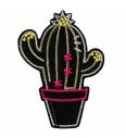 Našitek črn kaktus