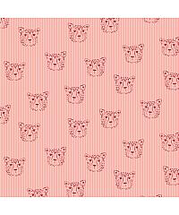 Verhees Poplin Leopardji portret | roza | 100%CO 07661.001