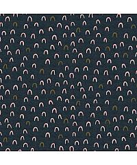 Verhees Jersey z bleščicami Loki | indigo melanž | 60%CO / 35%PL / 5%EL 07742.001