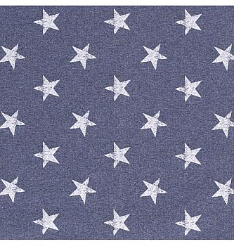 Prevešanka Zvezdice | indigo | 92%CO / 8%EL