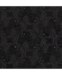Nooteboom Jersey flock Paisley | črna | 58%PL / 35%VI / 7%EL 14446.069