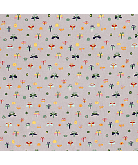 Nooteboom Poplin Metulji v letu | siva | 100%CO 15536.061