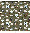Poplin Plovba | zelena | 100%CO