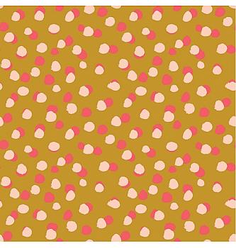 Poplin Napackane pike | oker | 100%CO