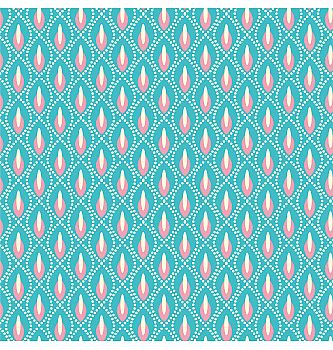 Poplin Abstraktne kaplje | aqua | 100%CO