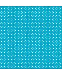 MAKOWER Patchwork blago White on turquoise | 110cm 830/T5