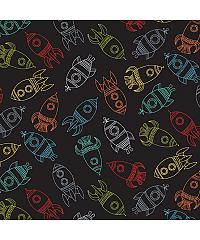 MAKOWER Patchwork blago Rockets black | 110cm 2271/X