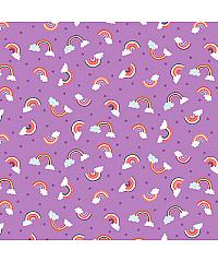 MAKOWER Patchwork blago Daydream rainbows lilac | 110cm 2278/L