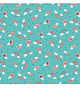 Patchwork blago Daydream rainbows turquoise | 110cm