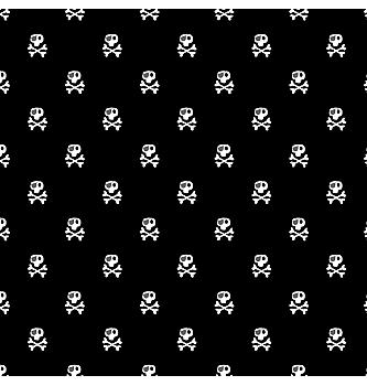 Poplin Piratski simbol | črna | 100%CO