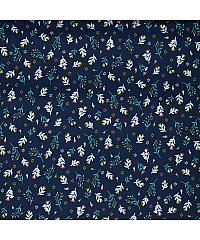 Verhees Poplin Rožice glitter | temnomodra | 100%CO 08798.008