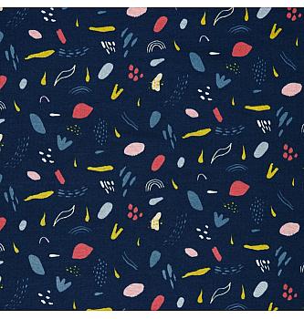 Prevešanka Kaos | temnomodra | 50%CO / 46%PL / 4%EL