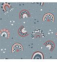 Jersey Čarobne mavrice | modra | 95%CO / 5%EL