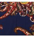 Jersey Abstraktni Paisley | temnomodra | 95%CO / 5%EL