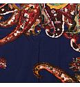 Jersey Abstraktni Paisley | temnomodra | 95%CO / 5%EL