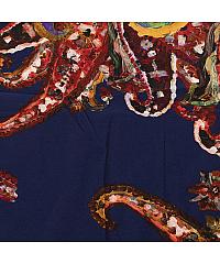 Nooteboom Jersey Abstraktni Paisley | temnomodra | 95%CO / 5%EL 12580.008