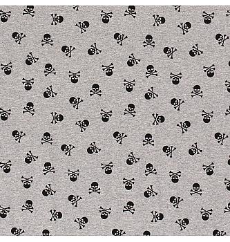 Jersey Mini Lobanje | siva | 62%CO / 33%PL / 5%EL