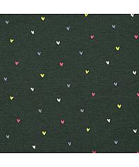Verhees Jersey Love glitter | antracit melanž | 60%CO / 35%PL / 5%EL 09349.004