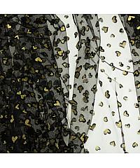 KH Group Til Glitter srčki | črna | 100%PL S534-63891