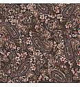 Viskozni jersey Baročni paisley | rjava | digitalni tisk | 95%VI / 5%EL