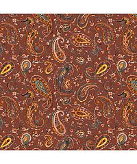 Verhees Jersey Paisley z rožami | rjava | digitalni tisk | 95%CO / 5%EL 09835.011