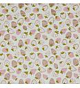 Jersey Slastne jagode glitter | bela | 95%CO / 5%EL
