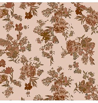 Jersey Zbledelo cvetje | roza | digitalni tisk | 95%CO / 5%EL