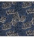 Kosmatena prev. Grafiti | indigo melanž | 60%CO / 40%PL