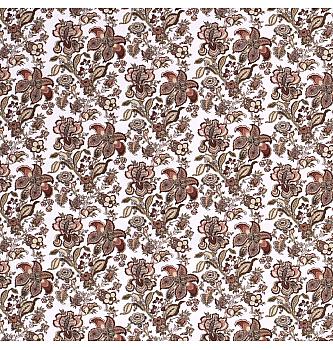 GOTS Poplin Cvetje | krem | 100%CO