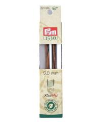 PRYM Pletilke z navojem Natural | dolge | 5mm 223306