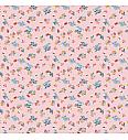 Poplin Ptice | svetloroza | 100%CO