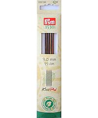 PRYM Pletilke kratke Natural | 15cm | 3mm 223132
