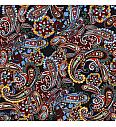 Jersey Baročni paisley | črna | digitalni tisk | 95%CO / 5%EL
