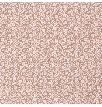 Poplin Mini cvetke | losos | 100%CO