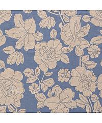 Nooteboom Viskoza z lanom Cvetovi | svetlomodra | 70%VI / 30%LI 19148.003