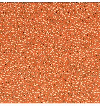 Viskozni poplin Cvetje | oranžna | 100%VI