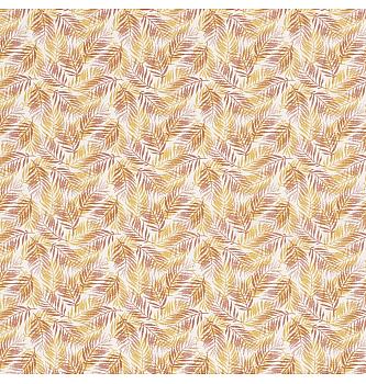 Viskozni poplin Listi | krem | 100%VI