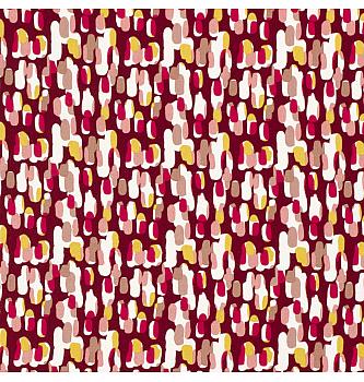 Viskozni poplin Abstraktno | bordo | 100%VI