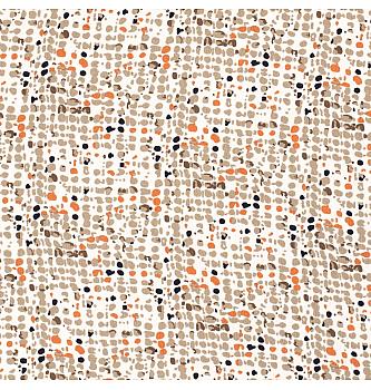 Krep viskoza Abstraktne pike | krem | 100%VI