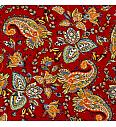 Viskozni keper Abstraktni paisley | rdeča | 100%VI